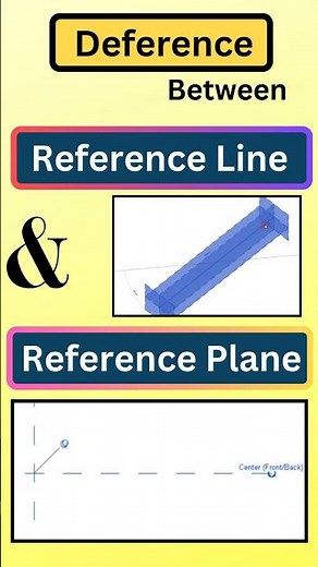 Difference Between "Reference Line and Reference Plane"⚡#shorts