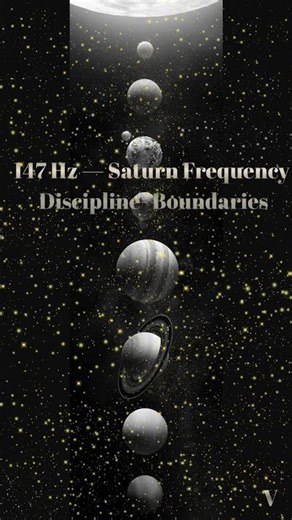 147 Hz — Saturn Frequency Discipline- Boundaries #healingfrequencies #planetaryfrequencies #universe