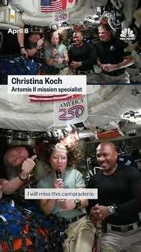 Artemis II crew reflects on mission ahead of return