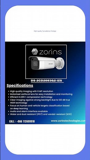 The advanced features of HIKVISION - DS-2CD2663G2-IZS