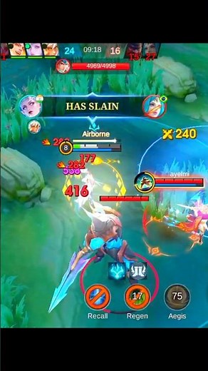 Eudora Kills Attack 🔥 MLBB #shorts #mlbb #mobilelegends