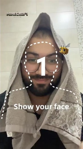 Minecraft Face Filter Challenge | Show Your Face Reaction 😅🎮