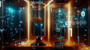 digital transformation. supercomputer. quantum computer.