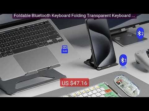 Foldable Bluetooth Keyboard Folding Transparent Keyboard wi... — Top Pick 2026 | Unbeatable Price!
