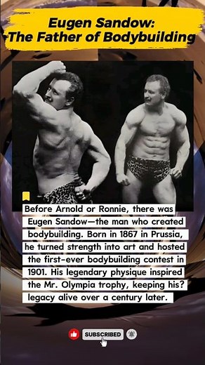 Eugen Sandow The Father of Bodybuilding History #bodybuilding #bodybuilder #bodybuildinglegend