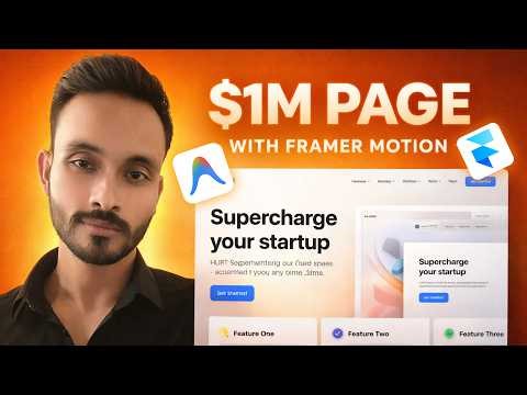Build a Full SaaS Landing Page from Scratch — Framer Motion and Antigravity