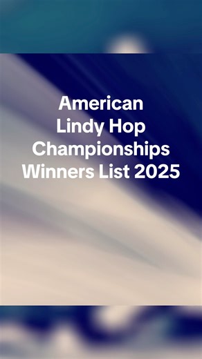 Thank you to all those who worked tirelessly for the 2025 American Lindy Hop Championships winners we had a great weekend. Here’s the winners list. If you didn’t come you missed a great show. | American Lindy Hop Championships