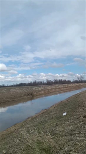 4-6-2026 less wind! and water! Cass River south of Snover, Michigan