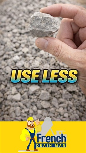 How to Use LESS Stone in Your French Drain