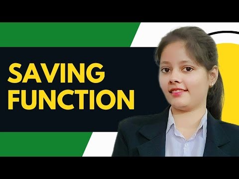 Saving Function | Unit -2 | Macroeconomics | BBA| MDU|