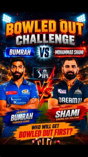 Bowled Out Challenge 😱 | Bumrah vs Mohammad Shami 🔥 Ultimate Bowling Battle