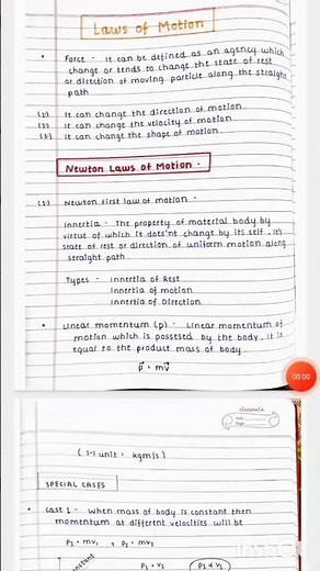 Class 11 Physics ch 5 Laws of Motion Notes | #11thgrader #trending #laungdalashkara #shehzaankhan