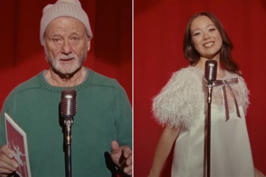 Bill Murray Makes Cameo in Laufey's Festive Music Video for Silly Rendition of 'Santa Baby' — Watch!
