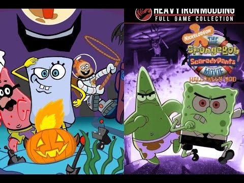 SpongeBob BFBB Halloween Mod + Spongebob The Movie Halloween Mod: All Bosses