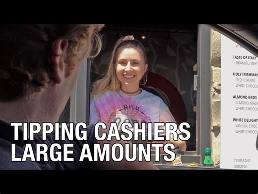 Reactions To Surprising News: Tipping Cashiers Large Amounts