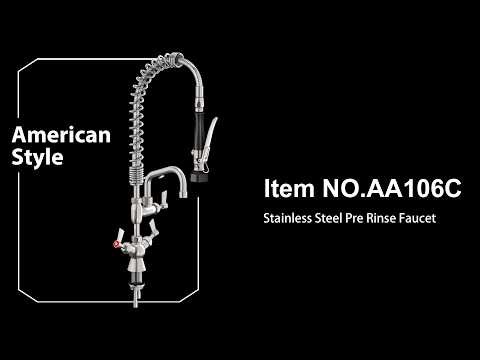 AA106C Stainless Steel Pre Rinse Faucet