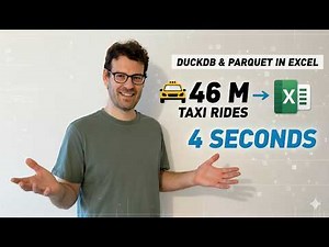 Analyze 46 million taxi rides in 4 seconds in Excel with DuckDB and Parquet files