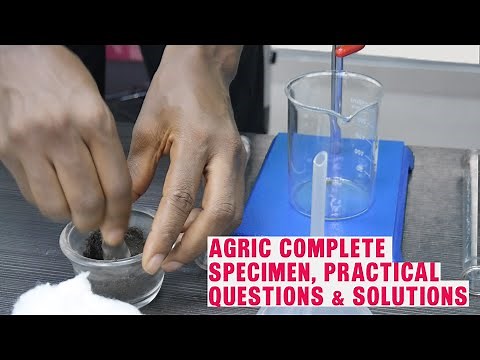 WAEC SSCE 2024 AGRIC PRACTICAL SPECIMEN AND LIKELY QUESTIONS AND SOLUTIONS