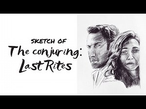 Drawing of The Conjuring Characters with a Pen (by kerrin winona)