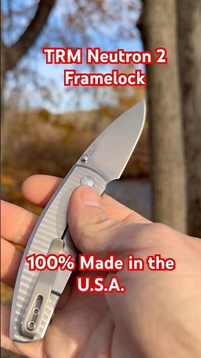 TRM Neutron 2 Framelock w/Camocarbon | 100% U.S.A Made #newknifeday #usamade #edcknife @trmknives