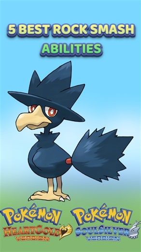 5 BEST Rock Smash ABILITIES Pokemon Heartgold Soulsilver