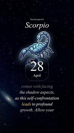 ♏️ Scorpio Daily Horoscope — April 28, 2026 #Shorts