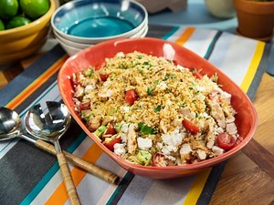 Greek Chicken and Orzo Pasta Salad