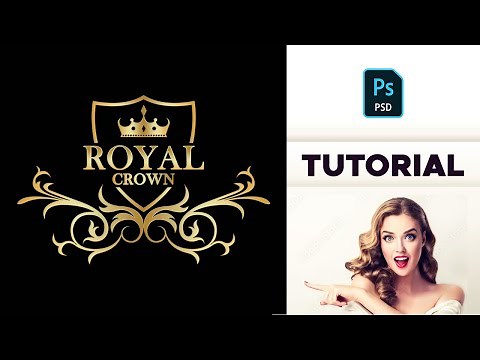 Royal Logo Concept Design With Crown Shape Tutorial in Adobe Photoshop