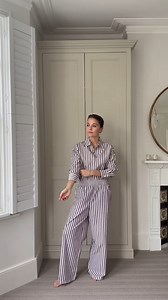 Three ways to wear this super stylish (& comfy) chocolate striped two piece, as seen on the beautiful @allaboutalo 🍫 🤎 Shop New in now > https://frenchconnection.visitlink.me/q-LaTD | French Connection