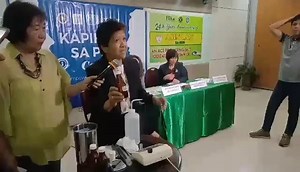 Ms. Charissa B. Duran, SRS II, DOST Region 7, demonstrate salt testing using the WYD Testing kit. The Regional Bantay Asin Task Force 7 celebrates its 24th Year Anniversary of the RA 8172 or ASIN Law. | Via WBS | SunStar Cebu