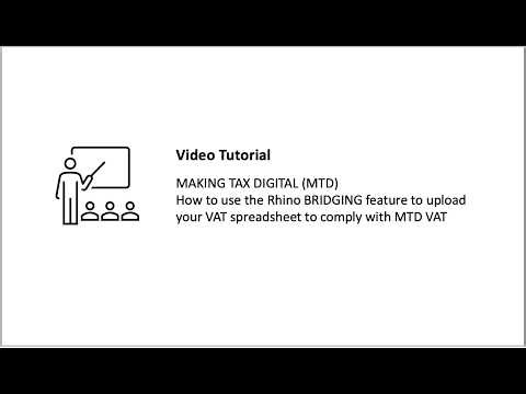 Using the Rhino MTD VAT Bridging (spreadsheet) Feature