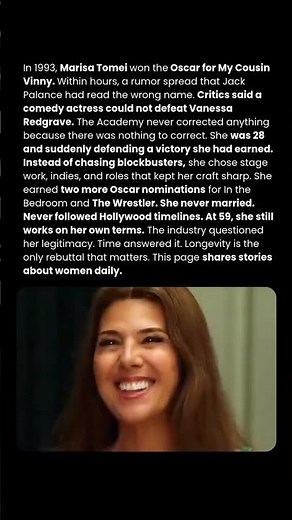 The Oscar Rumor That Wouldn’t Die: Why Marisa Tomei’s Win Was Actually Deserved
