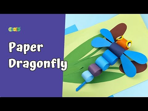 Easy Dragonfly Craft | How To Make Paper Dragonfly