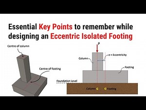 Essential Key Points to remember while designing an Eccentric Isolated Footing | Eccentric footing