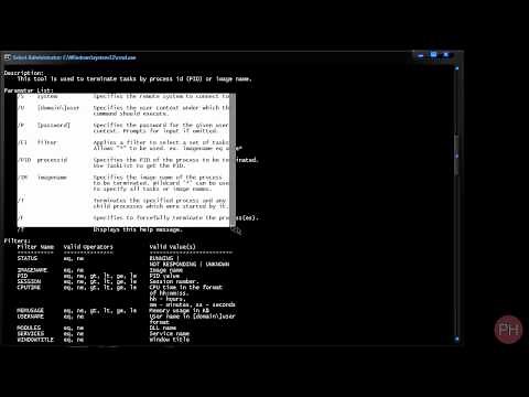 Command Prompt Basics - Kill Processes/Tasks [Tutorial 7]