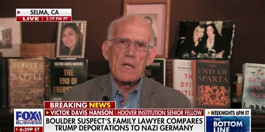 Victor Davis Hanson schools Colorado suspect's family lawyer on 'tragically ironic' comparison