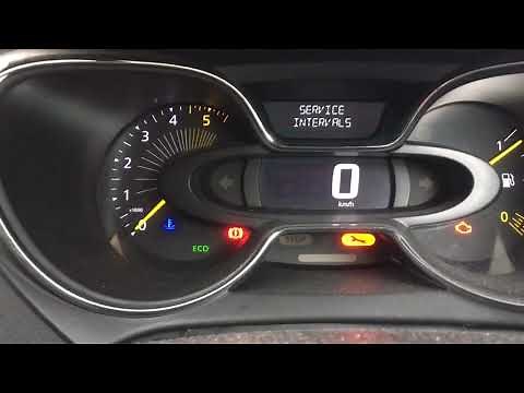 2014 Renault captur service light reset