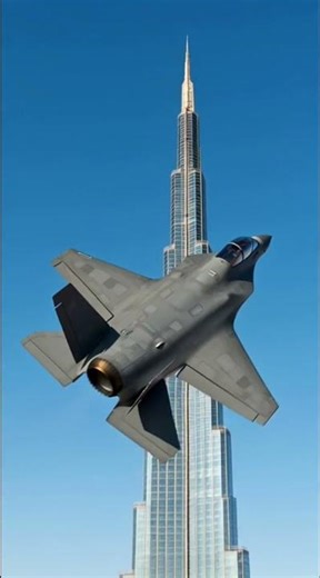 Fighter Jet Attacks Burj Khalifa – Epic AI Simulation