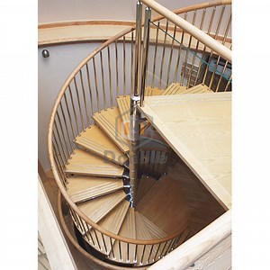 [Hot Item] Wood Steps Wrought Iron Stairs Interior Spiral Staircase Calculator