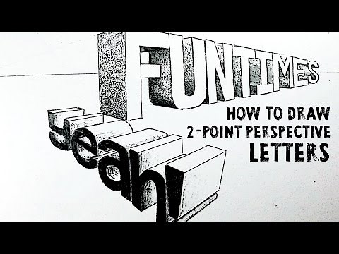 How to Draw Letters in 2-Point Perspective