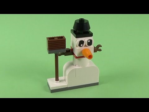 LEGO Classic Snowman (11012) Building Instructions