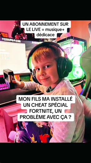 Test d'un cheat spécial Fortnite avec mon fils !