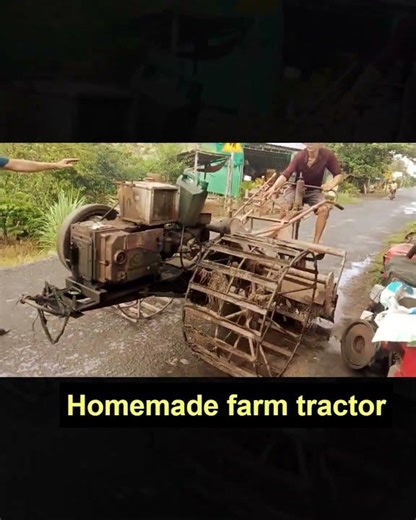 Homemade farm tractor #farming