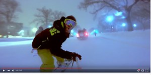 Epic video shows snowboarders riding around DC after Snowzilla