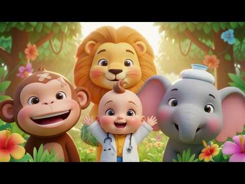 Baby Doctor Saves Sick Jungle Animals | Fun Learning Adventure for Kids | Nursery Rhymes & Baby