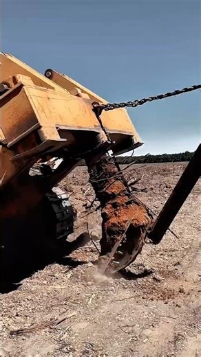 Heavy Tractor Root Puller Work Tool Land Clearing Machine for time saving work