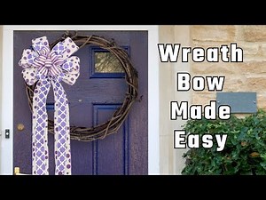 Make a Multi-Ribbon Wreath Bow in Minutes | Bowdabra®