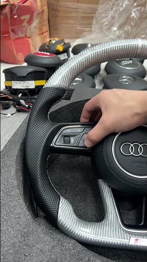 Audi Carbon Fiber Steering Wheel Upgrade — Dream Interior Mod or Too Much?
