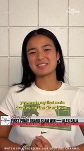 403K views · 10K reactions | The secret behind Alex Eala’s strength? She always carries a rosary in her bag every match — a reminder of faith, discipline, and Filipino spirit.  #alexeala #usopen #wta | ONE Filipino TV | Facebook