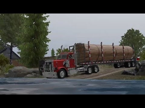 UTS Gameplay - A journey from Rosenheim to Ebersberg with a giant 50t log | UTS V1.14.0